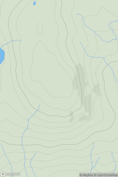 Thumbnail image for Maol Buidhe [South-East Skye and Scalpay] showing contour plot for surrounding peak